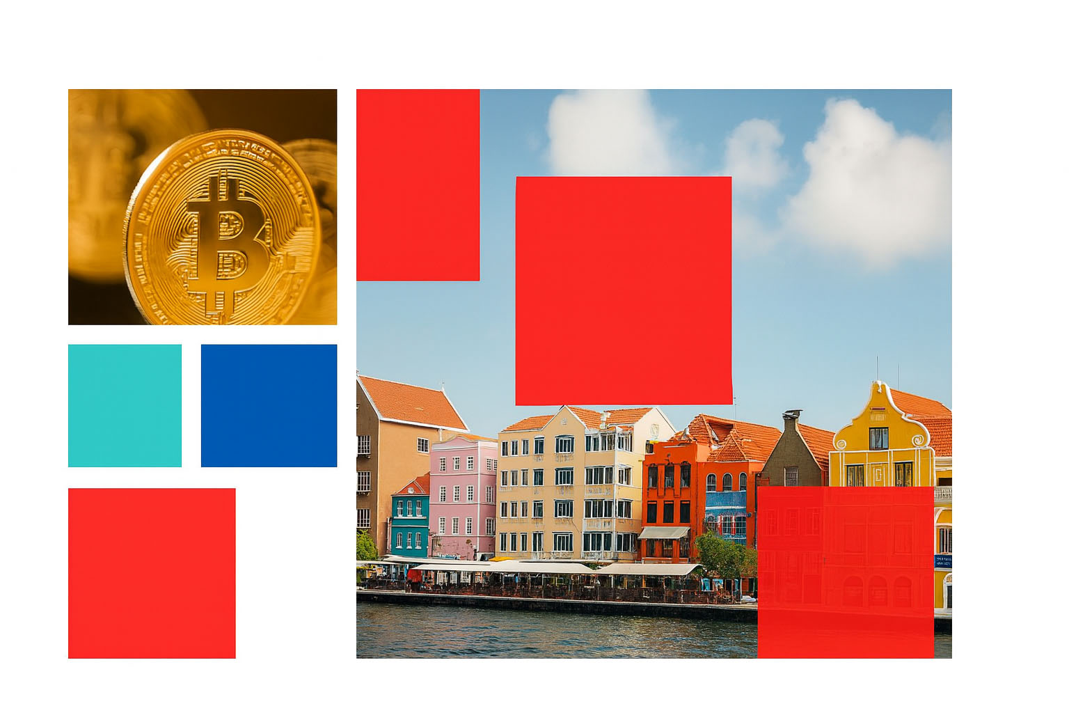 Bitcoin and Caribbean Colors Collide copy